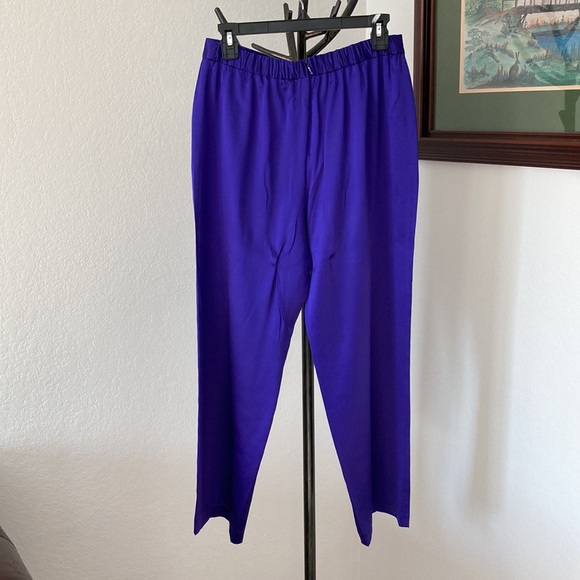 St. John Evening by Marie Gray Silk Pants Size 10 - Picture 6 of 8